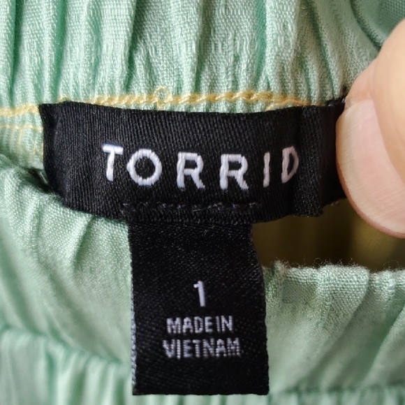 Torrid Mint, Yellow, and Peach Maxi Skirt - Picture 3 of 9